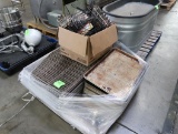 pallet of cooling racks, sheet pans & perforated sheet pans