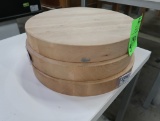 solid oak cutting boards, round