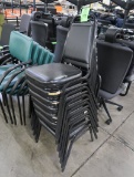 stackable padded chairs