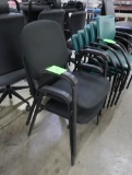 stackable padded chairs, w/ arm rests