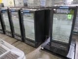 True glass door checkstand coolers