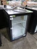 Imbera glass door cooler, w/ stainless work top
