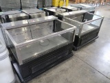 Wasserstrom refrigerated merchandiser w/ 3) glass sides