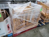 pallet of wooden tables & electric griddle
