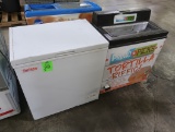 Galaxy chest freezer & portable tortilla refrigerated merchandiser