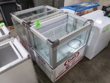refrigerated showcases w/ 3) glass sides