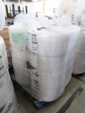 pallet of rolls of bubble wrap