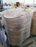 pallet of rolls of bubble wrap