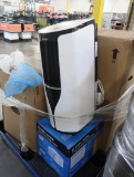 pallet of misc: 2) air conditioners, plasticware, napkins, etc