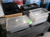 stainless pans, plastic pans, market trays, deli trays & risers