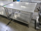 stainless table w/ undershelf