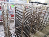 aluminum oven racks, on casters