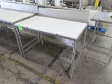 polytop table w/ backsplash