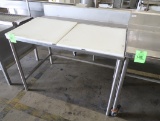 polytop table w/ backsplash