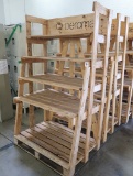 wooden merchandising racks