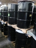 7) steel & 1) plastic barrels