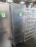 aluminum transport cabinet, on casters, looks fairly new