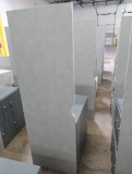 desks, wooden top w/ laminate, steel base