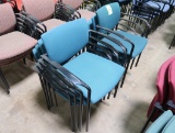 office guest chairs, stackable