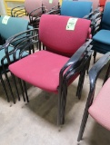 office guest chairs, stackable