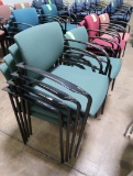 office guest chairs, stackable
