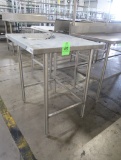 stainless table
