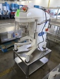 ABS 20 qt mixer w/ bowl guard, on stainless stand