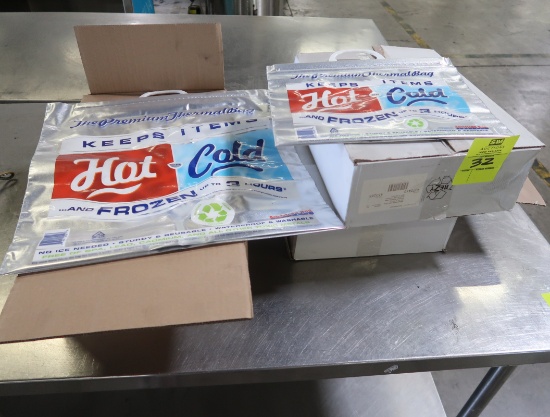 boxes of hot/cold transport bags
