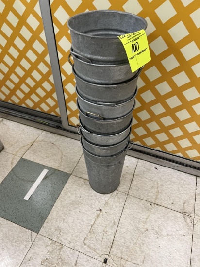 Group of Floral Buckets