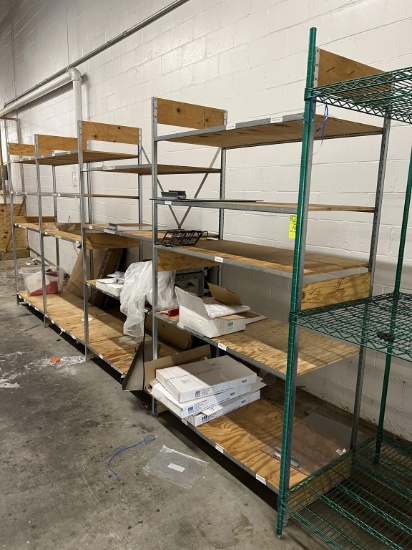 Wood and Metal Rack (contents not included)