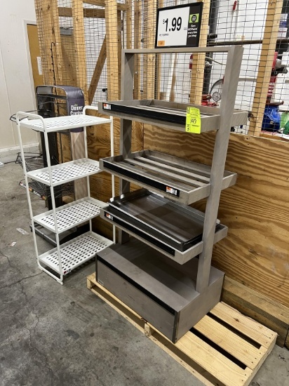 Wood 4 Tier Bakery Merchandiser