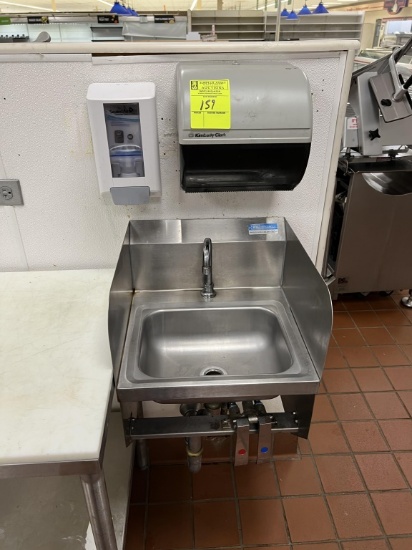Stainless Hand Sink w/ Paper Towel/Soap Dispenser