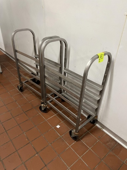 5 Tier Metal Racks (missing one slot each)