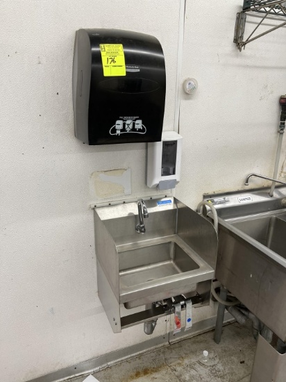 Stainless Hand Sink w/ Paper Towel/Soap Dispenser