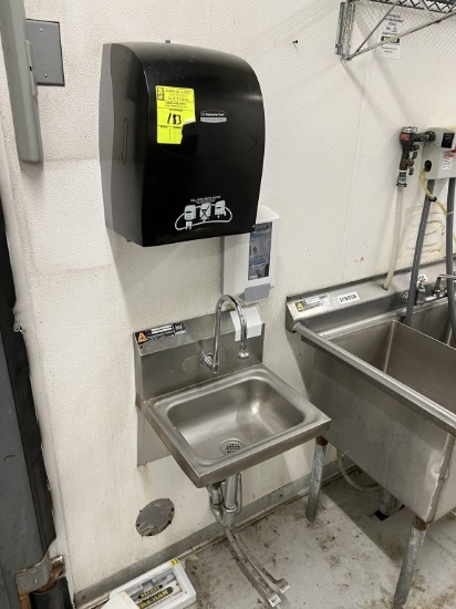 Stainless Hand Sink w/ Paper Towel/Soap Dispenser