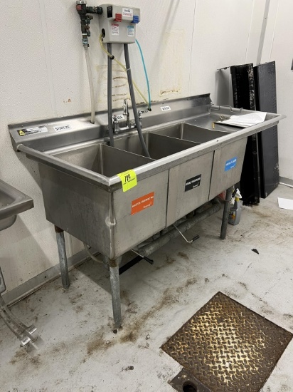 Stainless 3 Compartment Sink