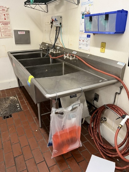 Stainless 3 Compartment Sink