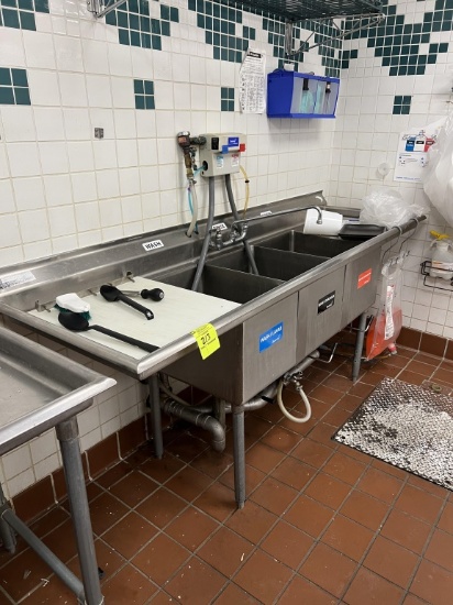 Stainless 3 Compartment Sink