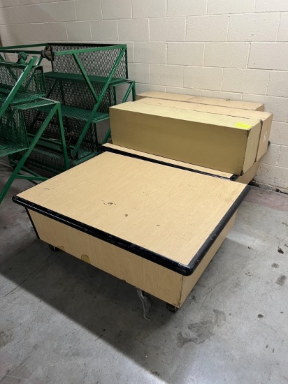 Group of wood step ups