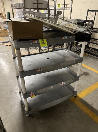 4 tier cart on casters