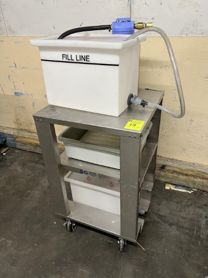 Stainless Steel Cart with Tank and Water Filter