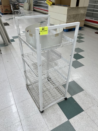 4 Tier Merchandiser on Casters