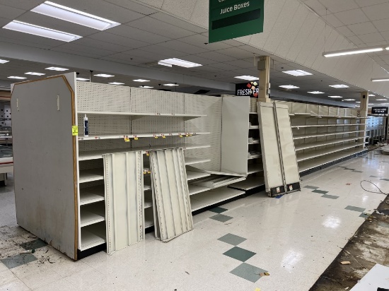 52ft Run of Lozier Shelving (single side)