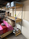 Wood and Metal Rack (contents not included)