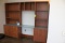 Wooden And Glass Office Storage Unit