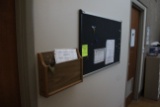 Bulletin Board And Wooden File Holder
