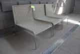 Metal And Wicker Pool Chairs