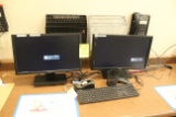 (2) Dell Monitors, Keyboard, Mouse