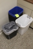 Group Of Assorted Trash Cans