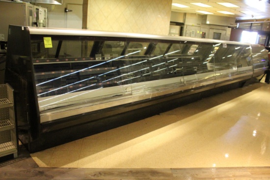 20' Run Of 2007 Hussmann Slant Glass Deli Cases